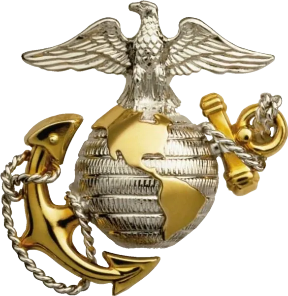 A picture of the united states marine corps insignia.